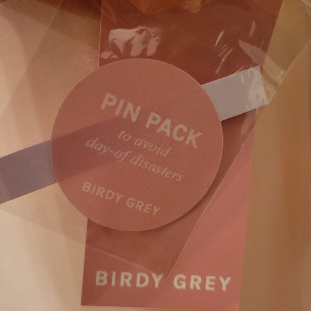 NEW Birdy Grey Jules Champagne Maxi Dress XL Ruffled Halter Bridesmaid Formal Pr - Picture 9 of 11